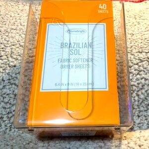 Homebright Dryer sheets 2 Boxes (40 count) & 1 Essentials Dryer Sheet Holder.